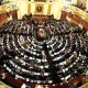 epa03148827 (FILE) A file photo taken with a fisheye lens dated 11 March 2012 shows a meeting of the Egyptian parliament in Cairo, Egypt. According to media reports, members of the upper and lower houses of the Parliament met on 17 March to set criteria of constituent assembly's membership. The parliament agreed that 50 per cent of the assembly's members will be selected from within parliament. The 100-person assembly is tasked with drafting a new constitution for the post-Mubarak era.  EPA/STR